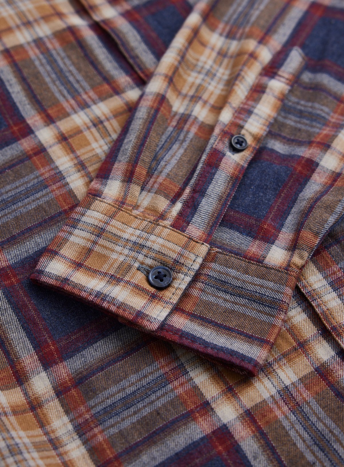 Multi-Check Brushed Cotton Shirt XXXL - Image 4 thumbnail